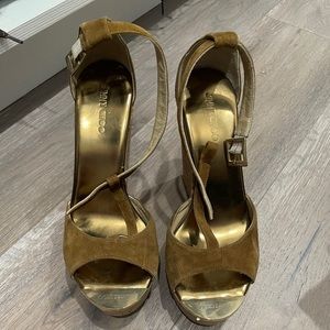 Jimmy Choo Suede Wedge 38.5